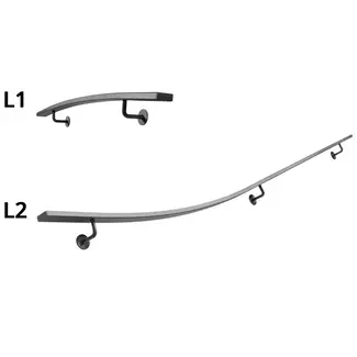 Gebogen Trapleuningset Plat