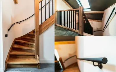 Zwarte Trapleuningen