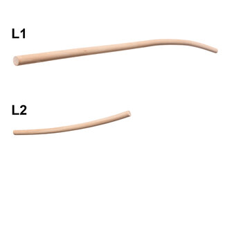 Gebogen Trapleuningset Hout