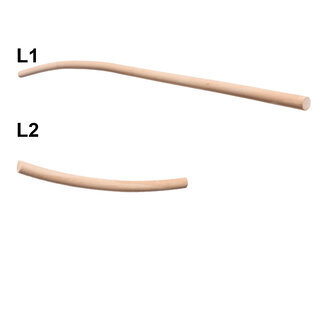 Gebogen Trapleuningset Hout