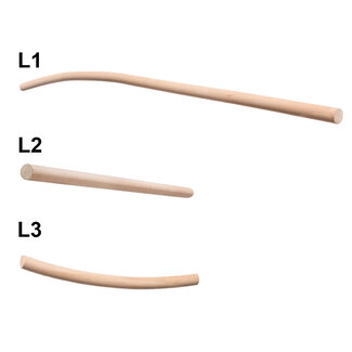 Gebogen Trapleuningset Hout