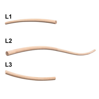 Gebogen Trapleuningset Hout