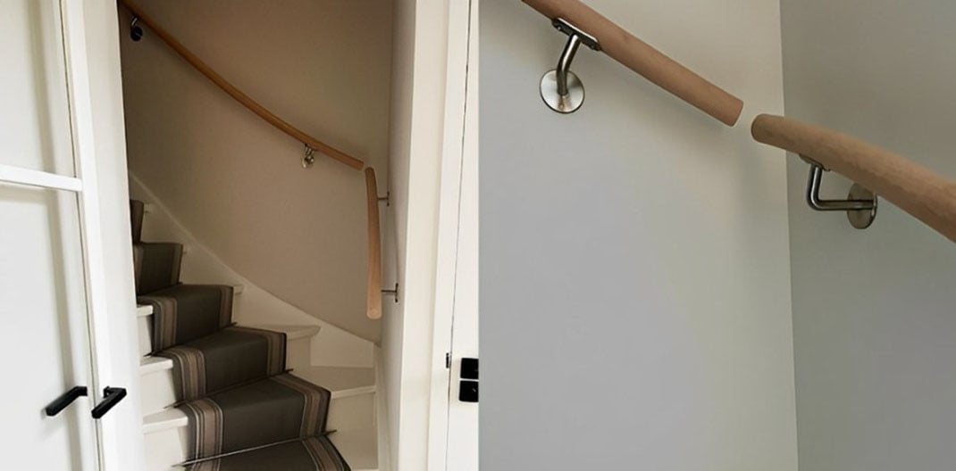 Houten Gebogen Trapleuning