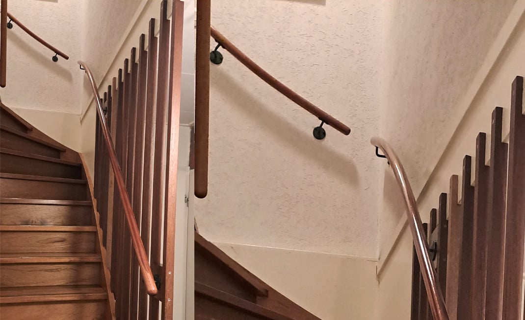 Houten Gebogen Trapleuning