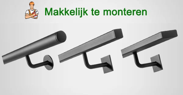 Trapleuningen Zwart Design