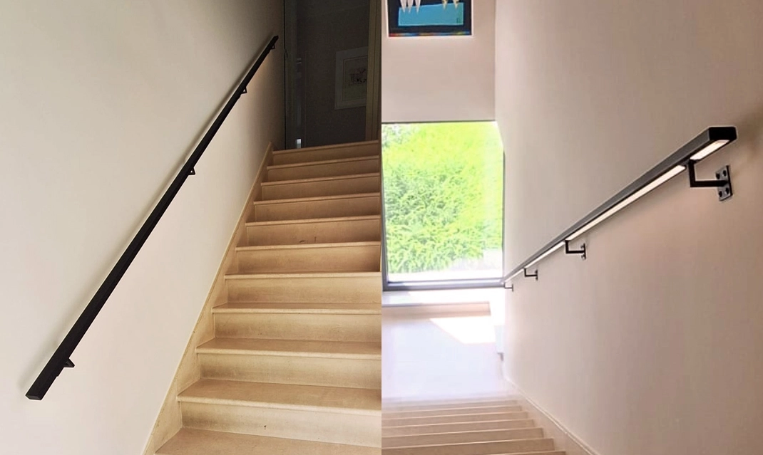 Trapleuning met LED verlichting