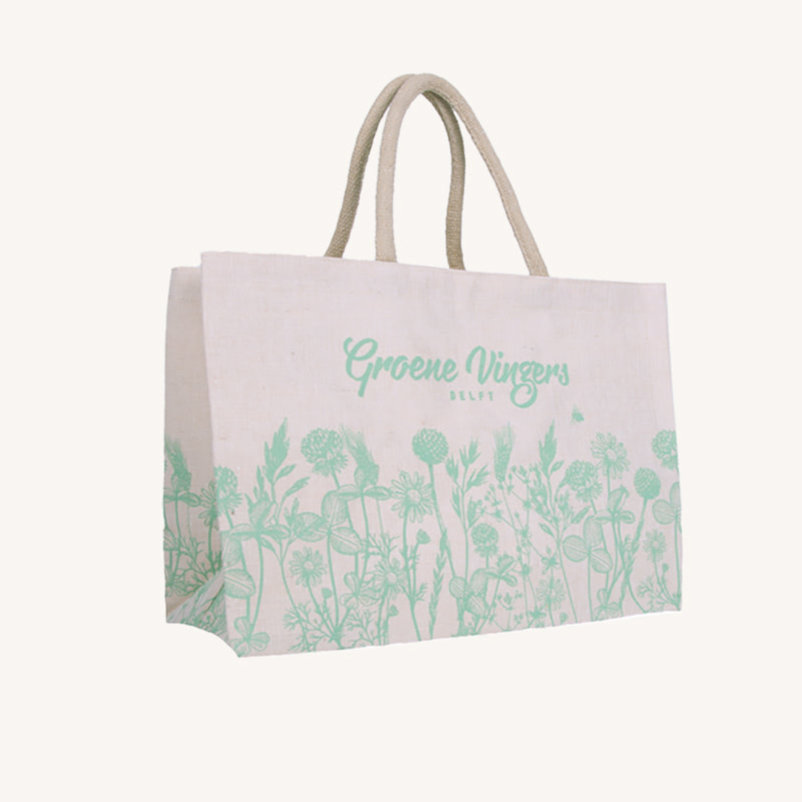 Groene Vingers Tas Jute