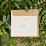 Kaart tekst - hiep hiep hiep hoera