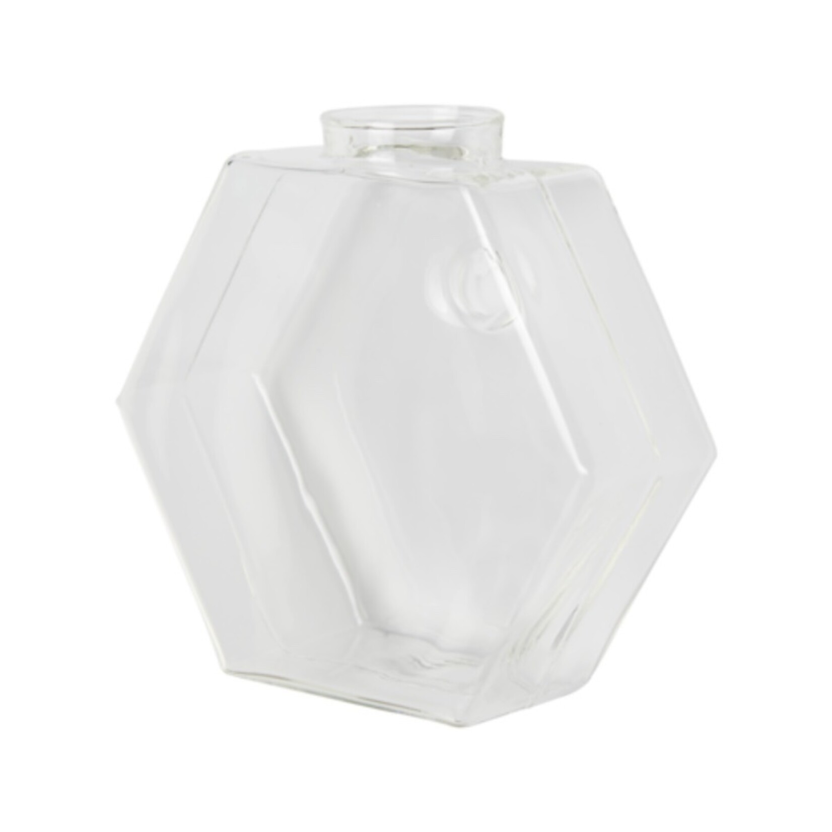 Wandvaasjes van glas - hexagon