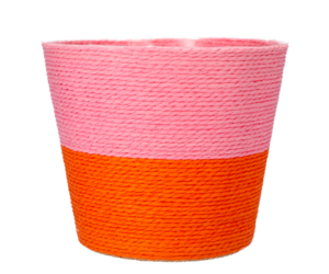 duidelijk Beperken Opblazen Gekleurde manden - oranje, roze L - Groene Vingers Delft
