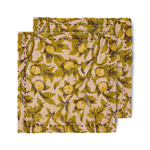Katoenen servetten - floral mediterranean, set van 2