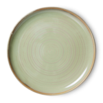 HKliving HKliving chef ceramic dinner plate Rustic moss green