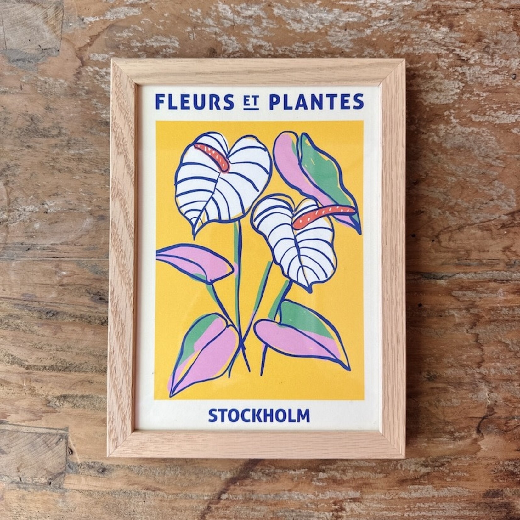 Poster met frame - Zoe - Fleurs et Plantes - Stockholm - S