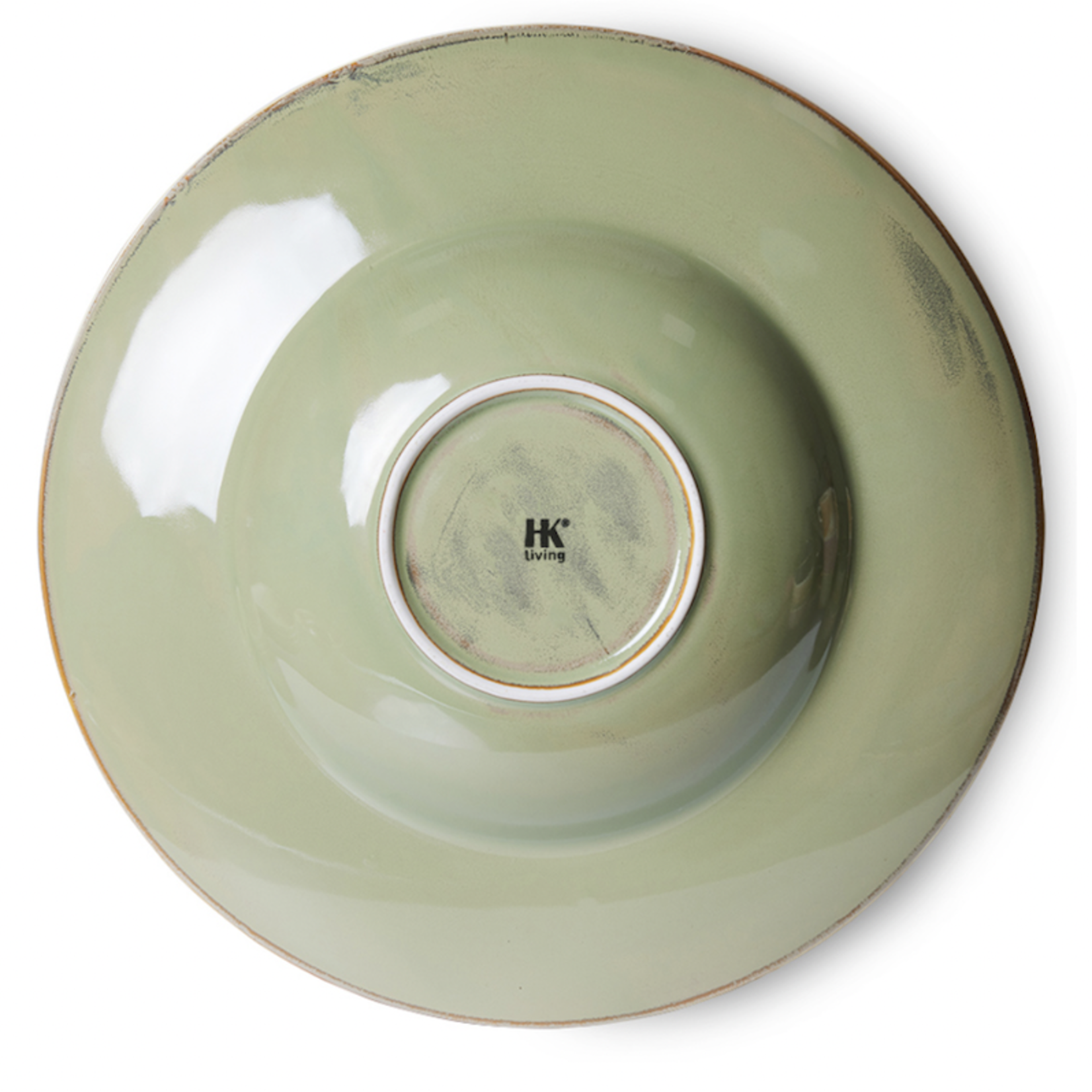 HKliving pasta plate - moss green