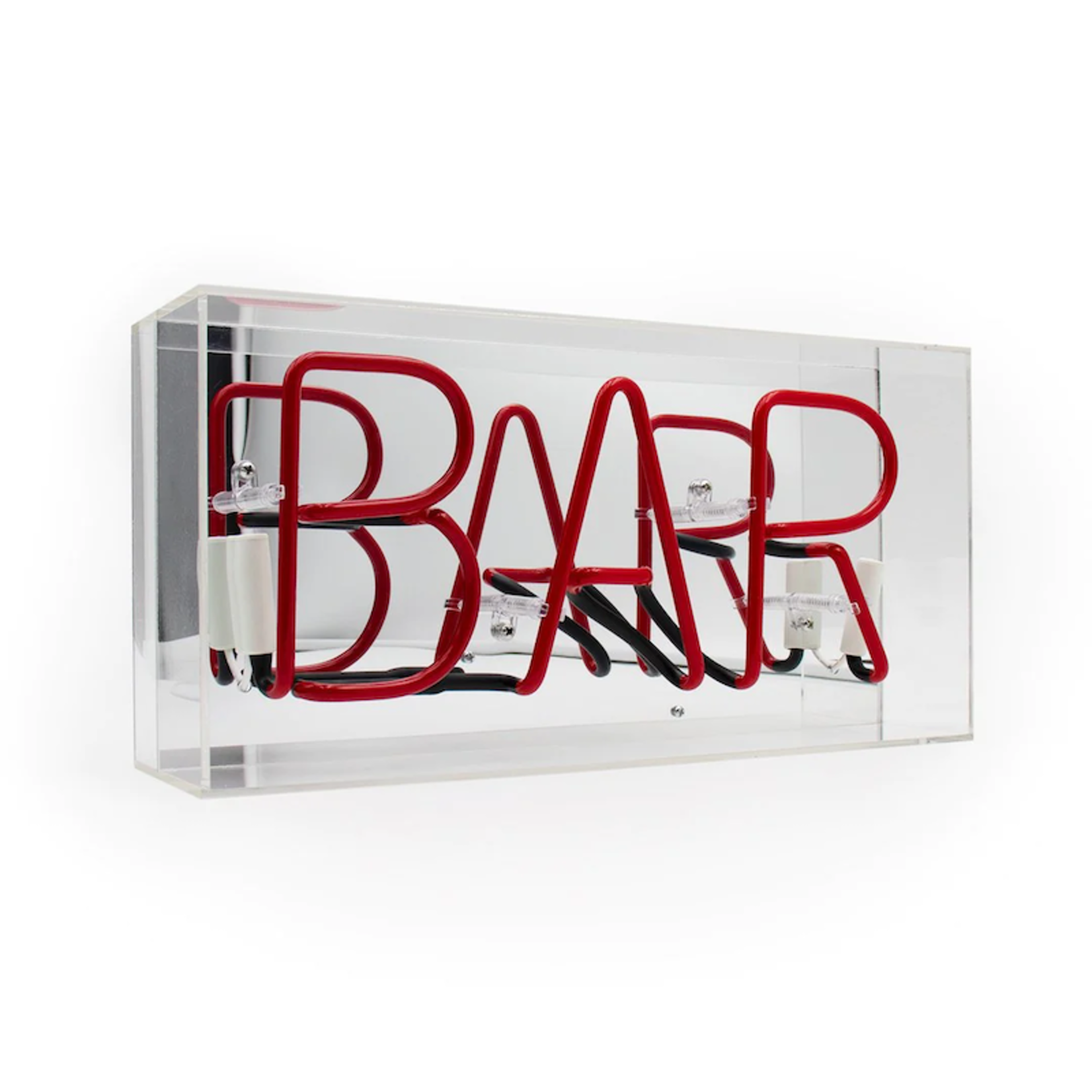 Neon box Bar - rood