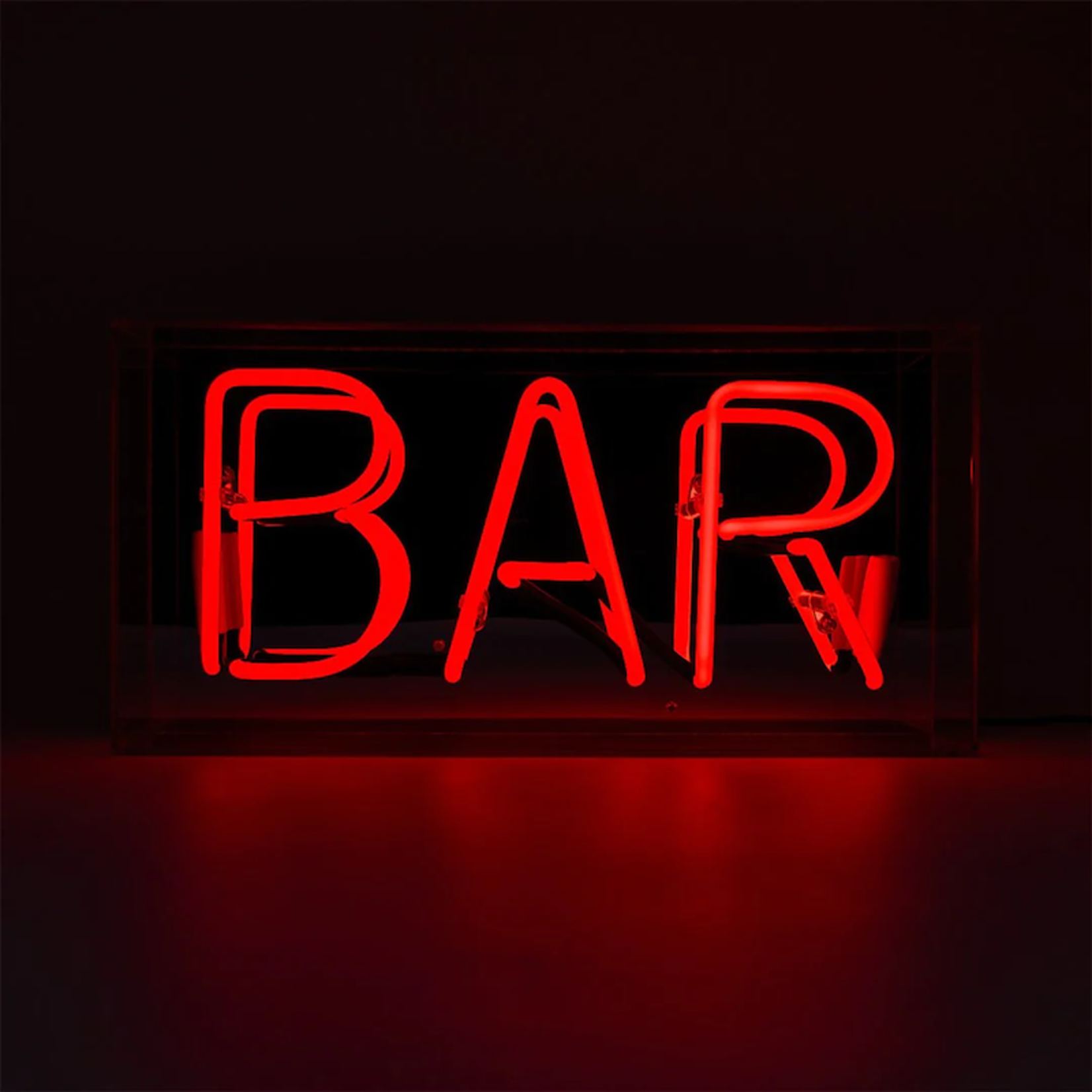Neon box Bar - rood