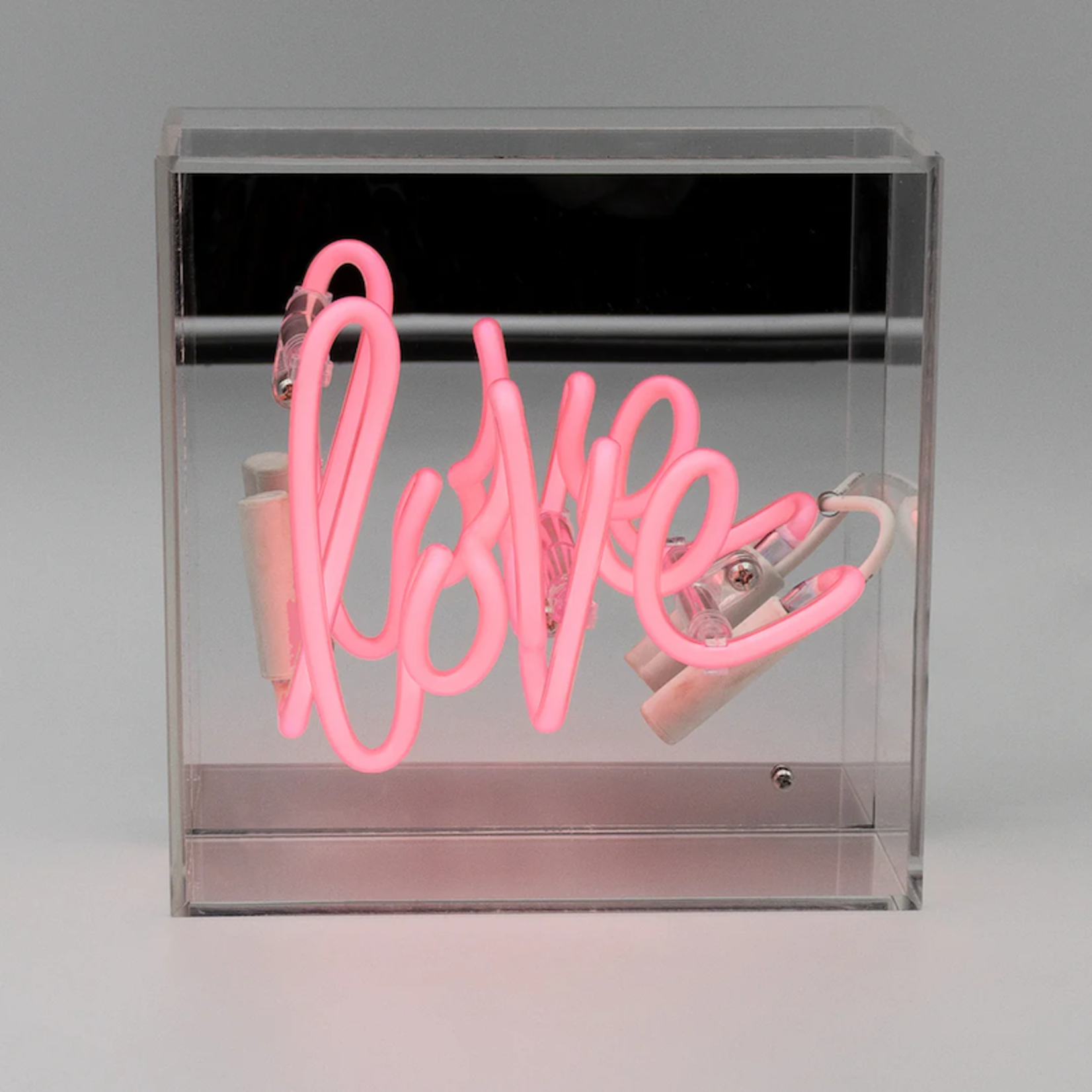 Neon box Love  - roze