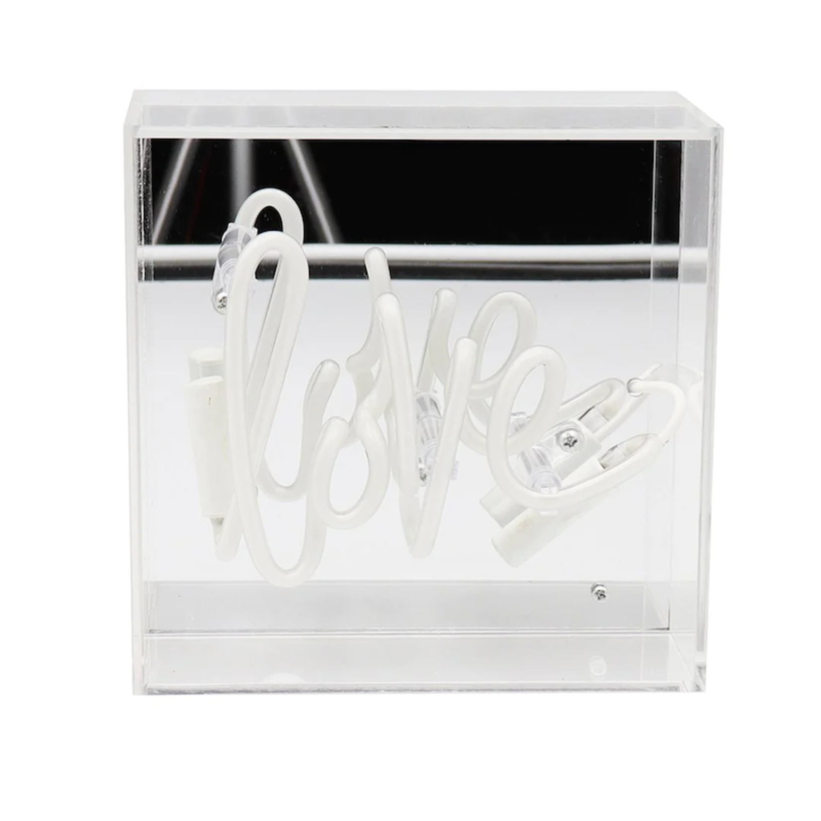 Neon box Love  - roze