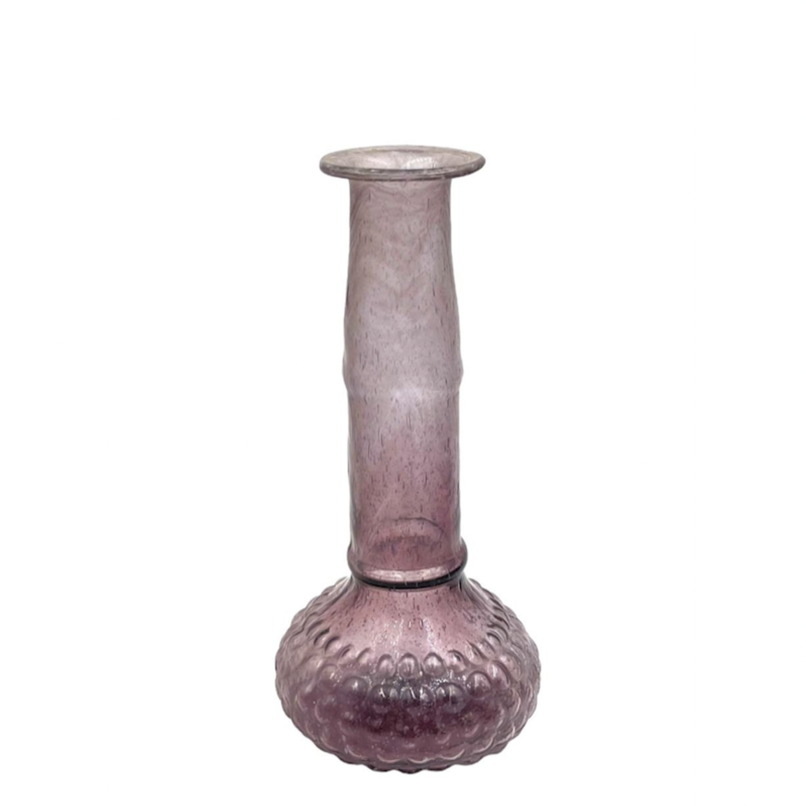 Vaasje - paars glas, cilinder