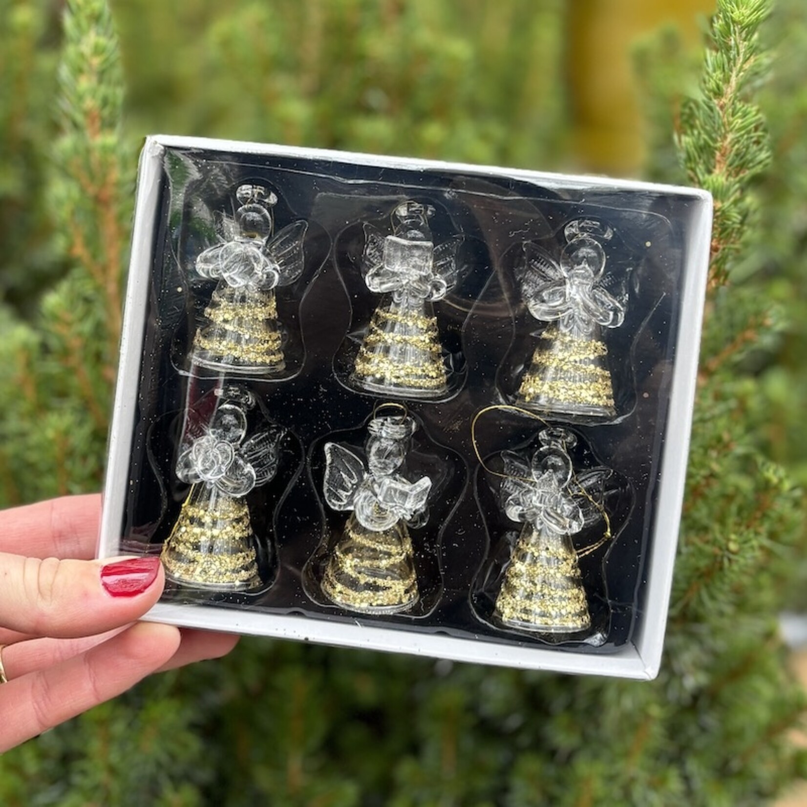 Ornament - engeltjes in doos