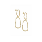 Oorbellen - lange open oorstekers organisch