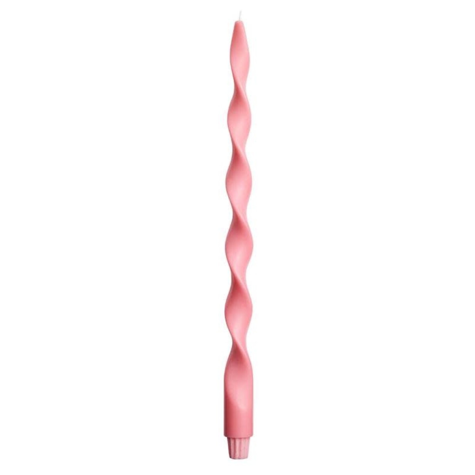 Spiraal kaars - large - roze
