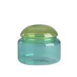 Glazen jar - blauw/groen M