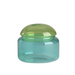 Glazen jar - blauw/groen M
