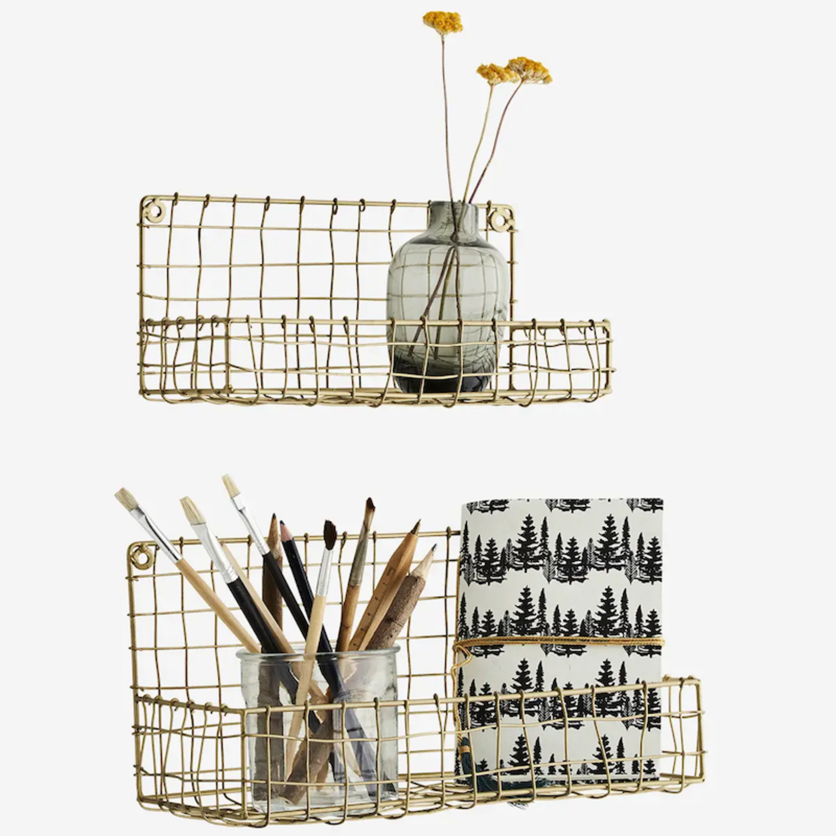 Ijzeren wandrek, goud - klein