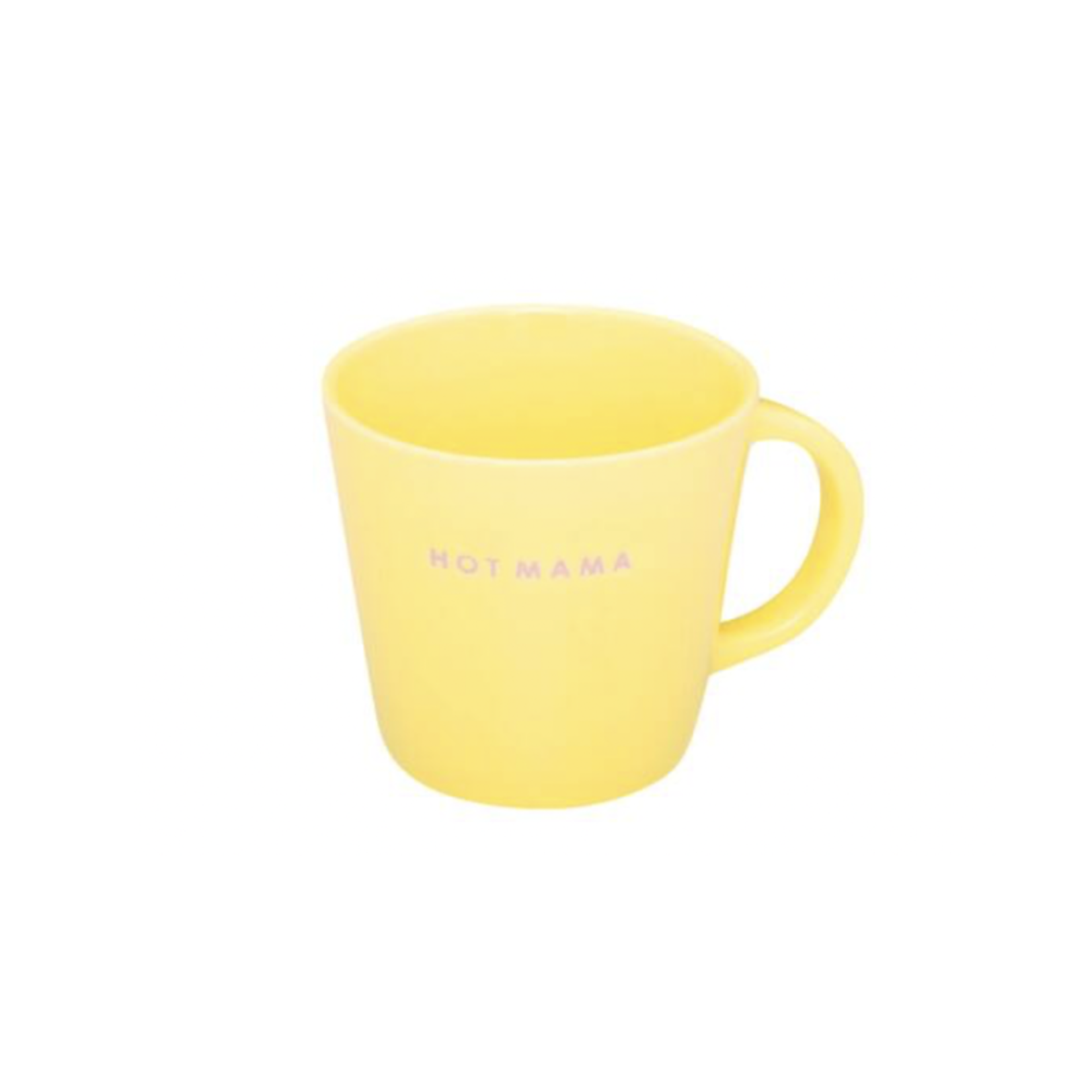 Cappuccino mug - Hot Mama - geel