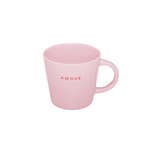 Cappuccino mug - Amour - soft pink