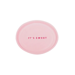 Plate - It's Sweet - soft pink