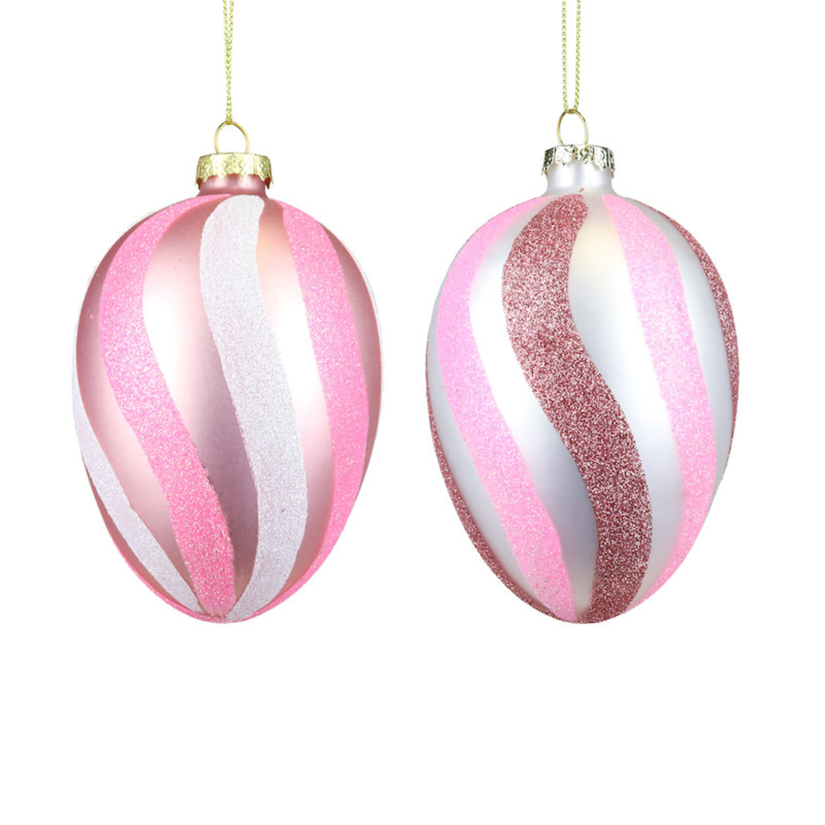 Paas ornament - swirl - paars/roze