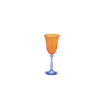 Anna+Nina Anna+Nina - Multicoloured Wine Glass - oranje