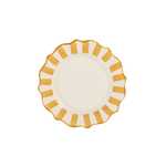 Anna+Nina - Yellow Scalloped Breakfast Plate