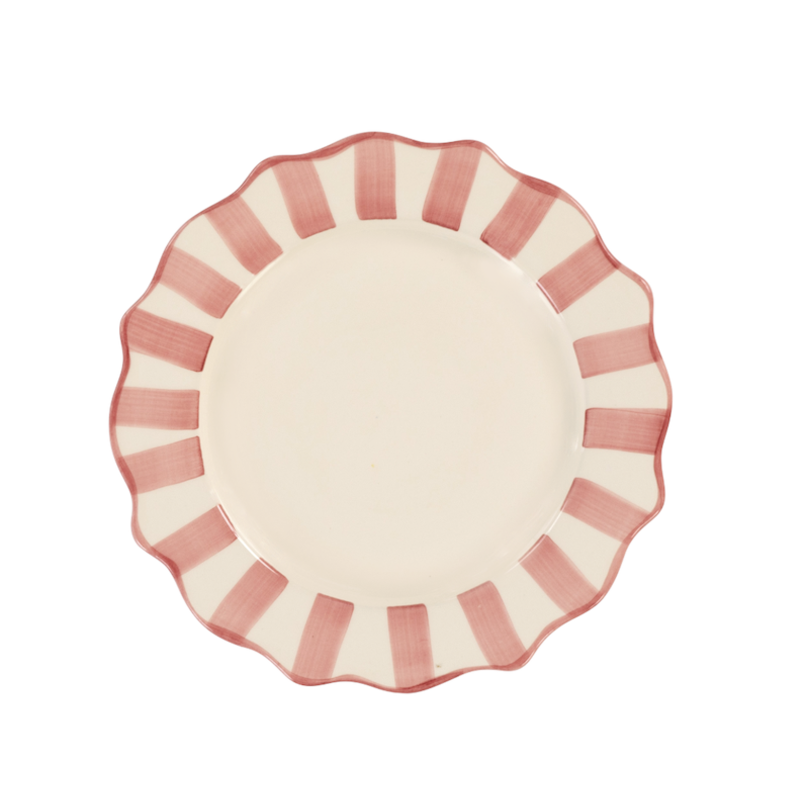 Anna+Nina - Pink Scalloped Dinner Plate