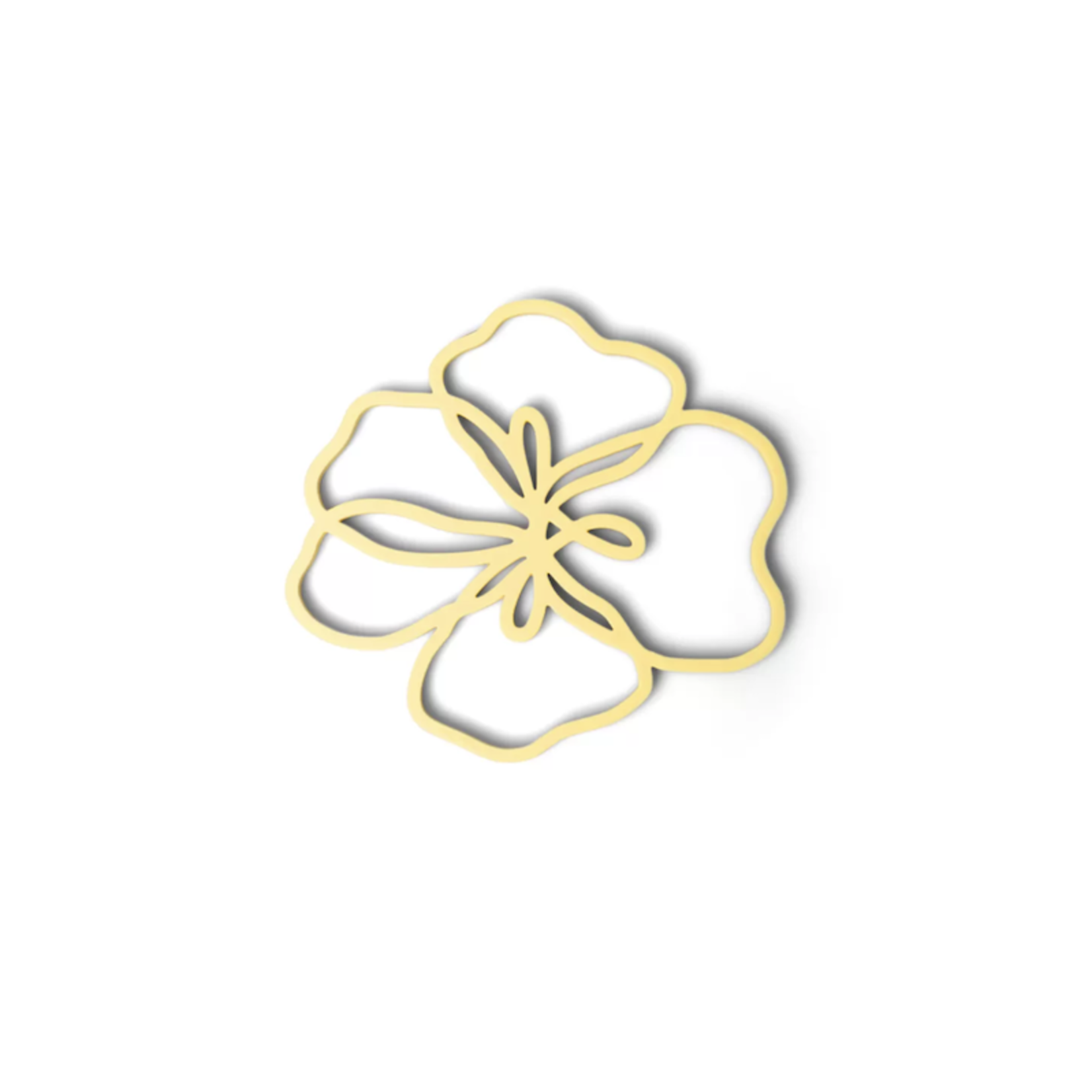 Bloemen onderzetter - Violet Yellow