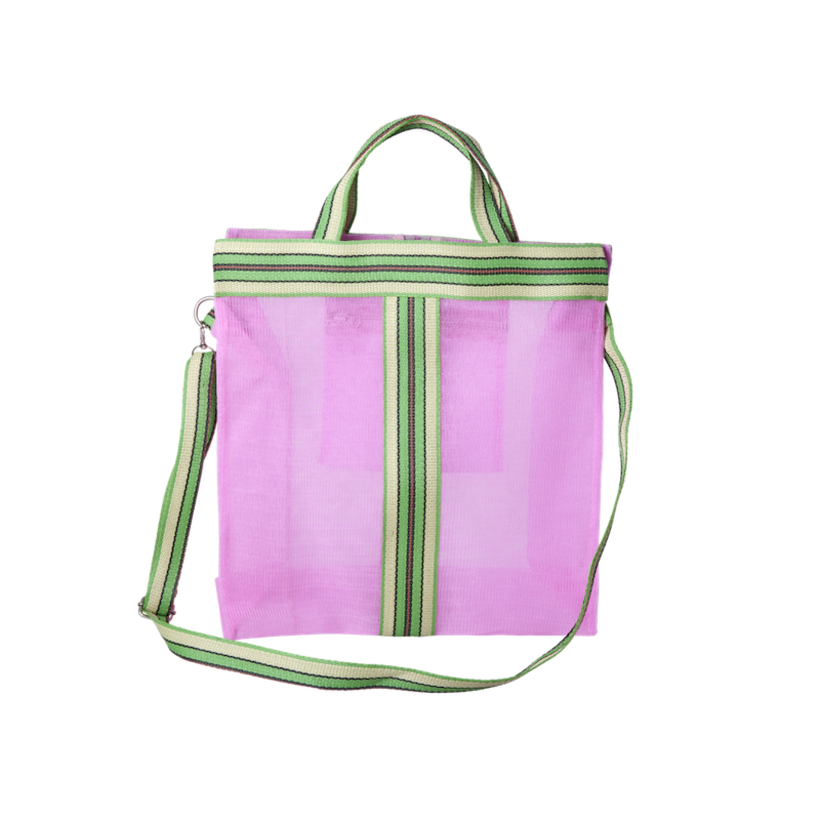 Cross-over tas - roze/groen