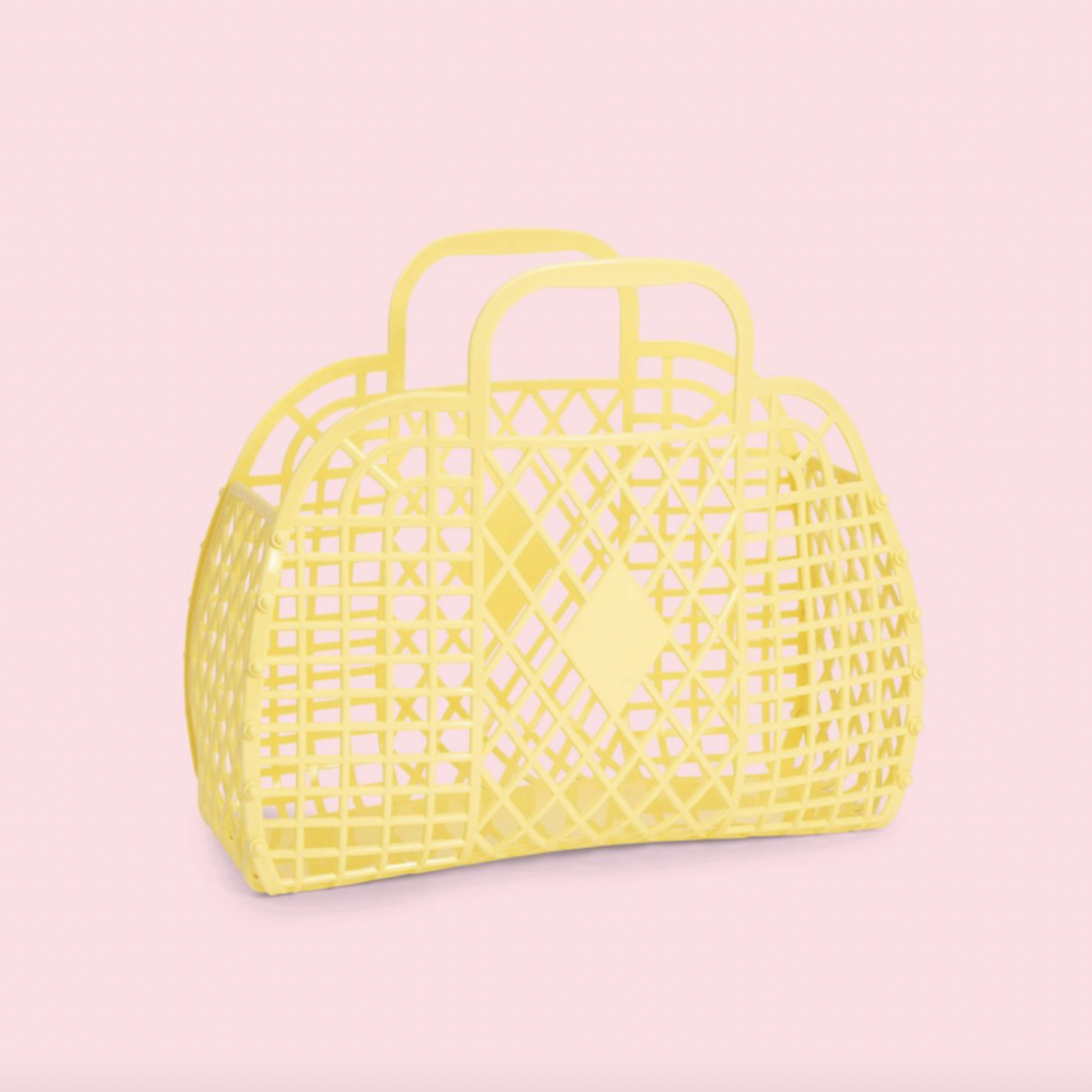 Retro Basket Small - Yellow