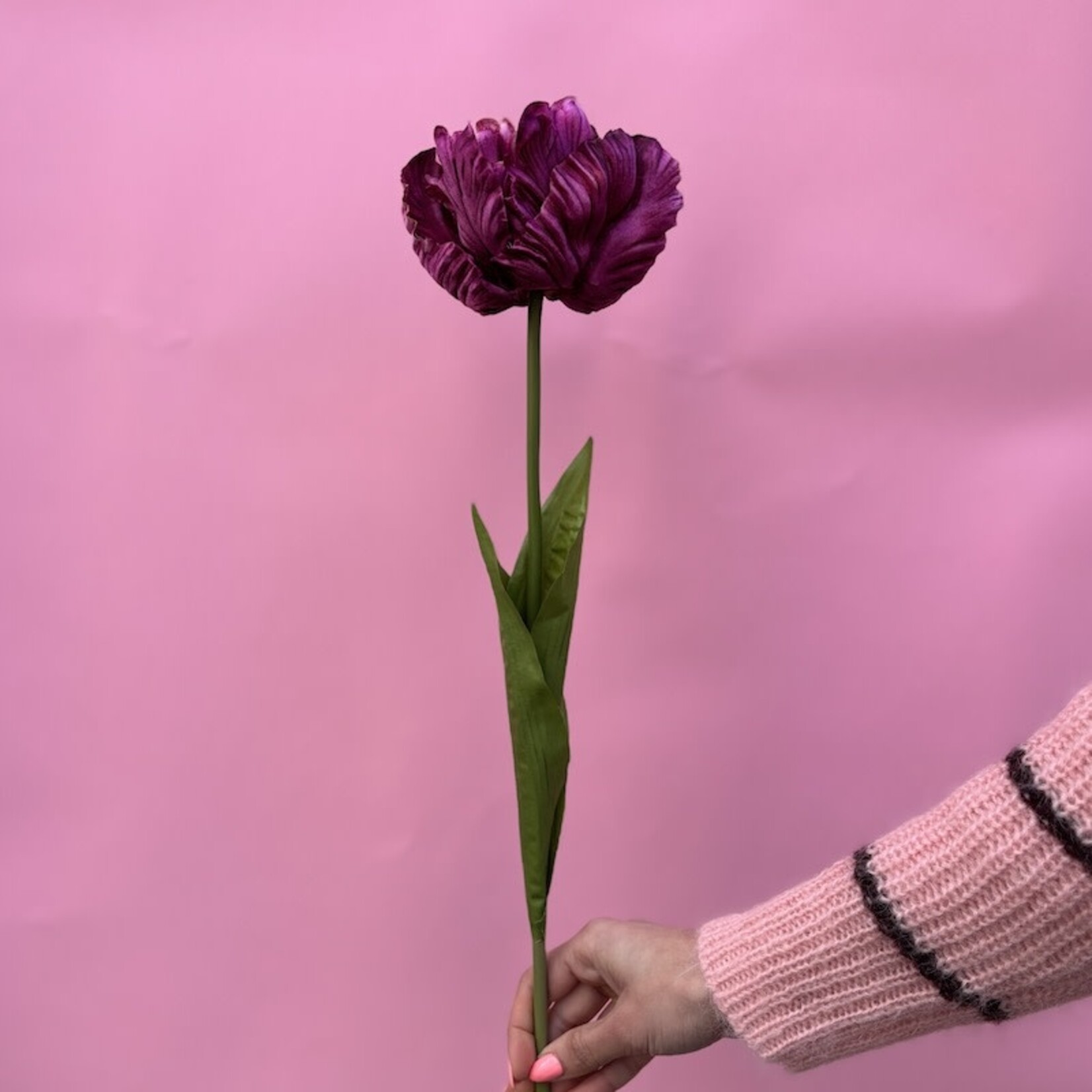 Zijden bloem - Tulp fuchsia - medium