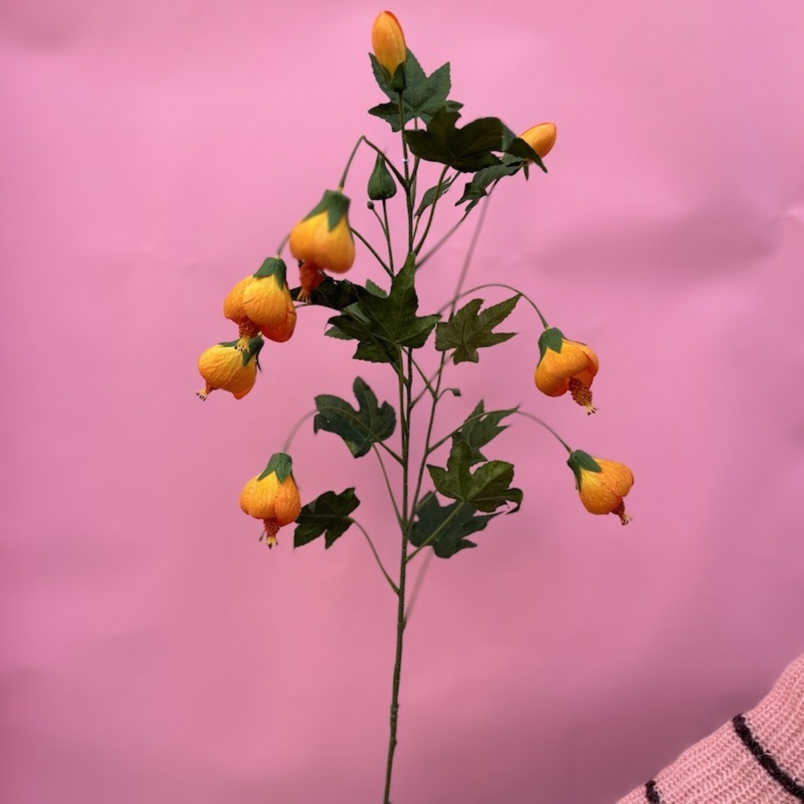 Zijden bloem - Klokjes oranje