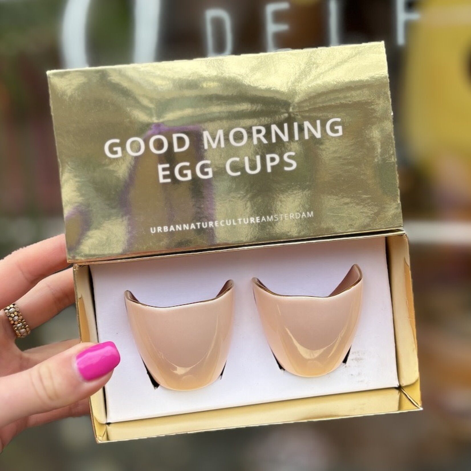 UNC - Egg cups - old pink