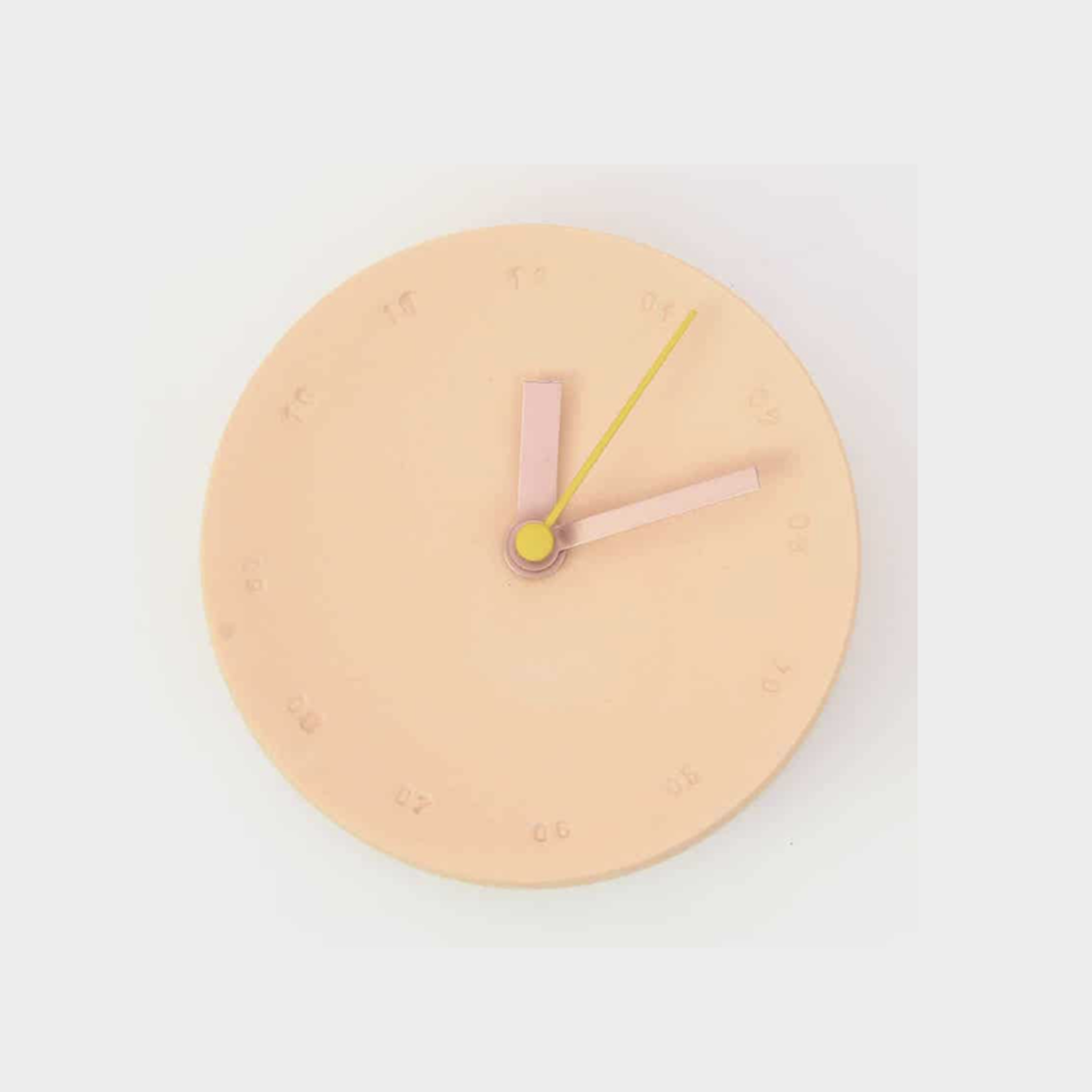 Harm&Elke clock small - orange/mint