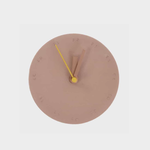 Harm&Elke clock small - brown/yellow