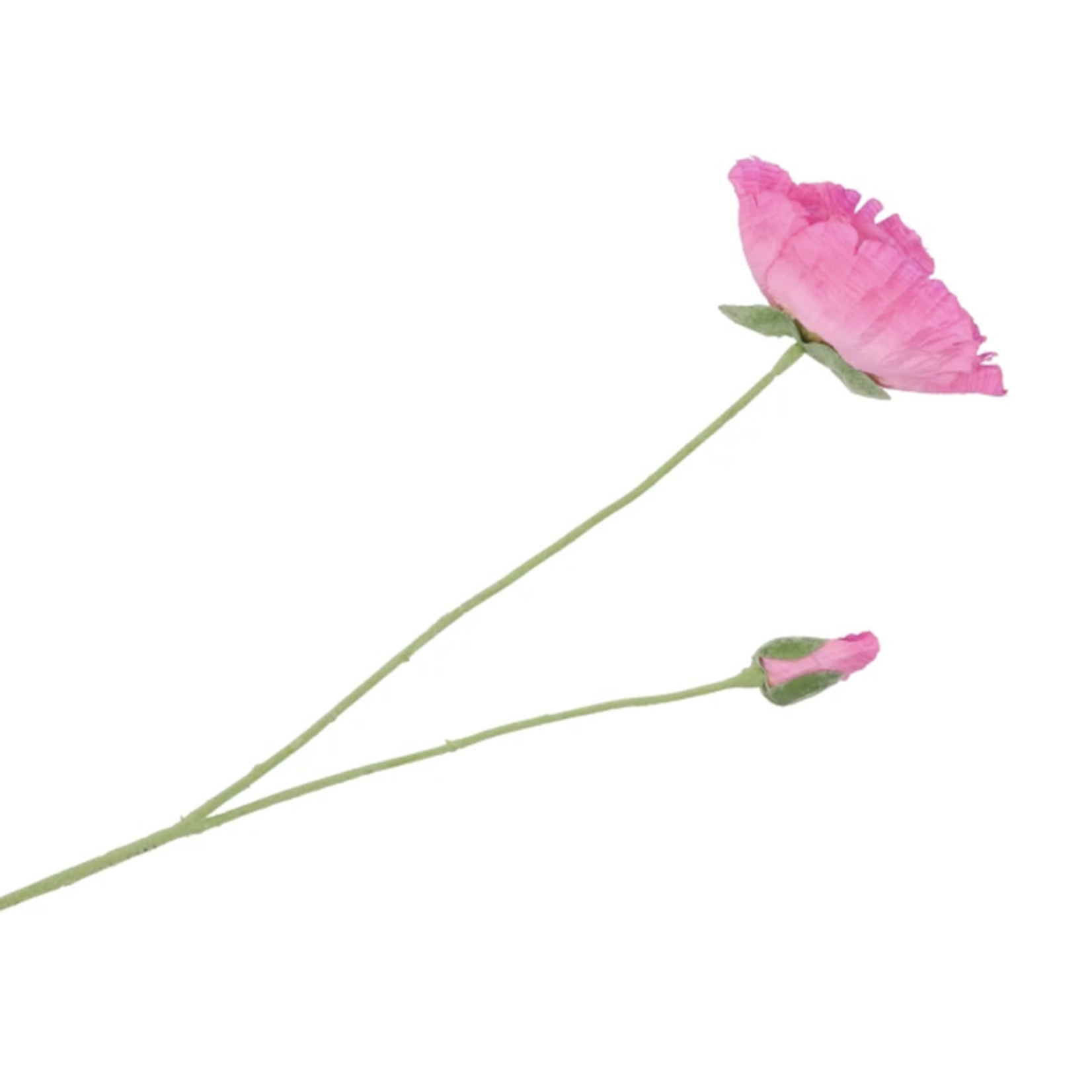 Zijden bloem - Poppy roze