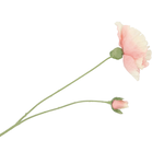 Zijden bloem - Poppy lichtroze
