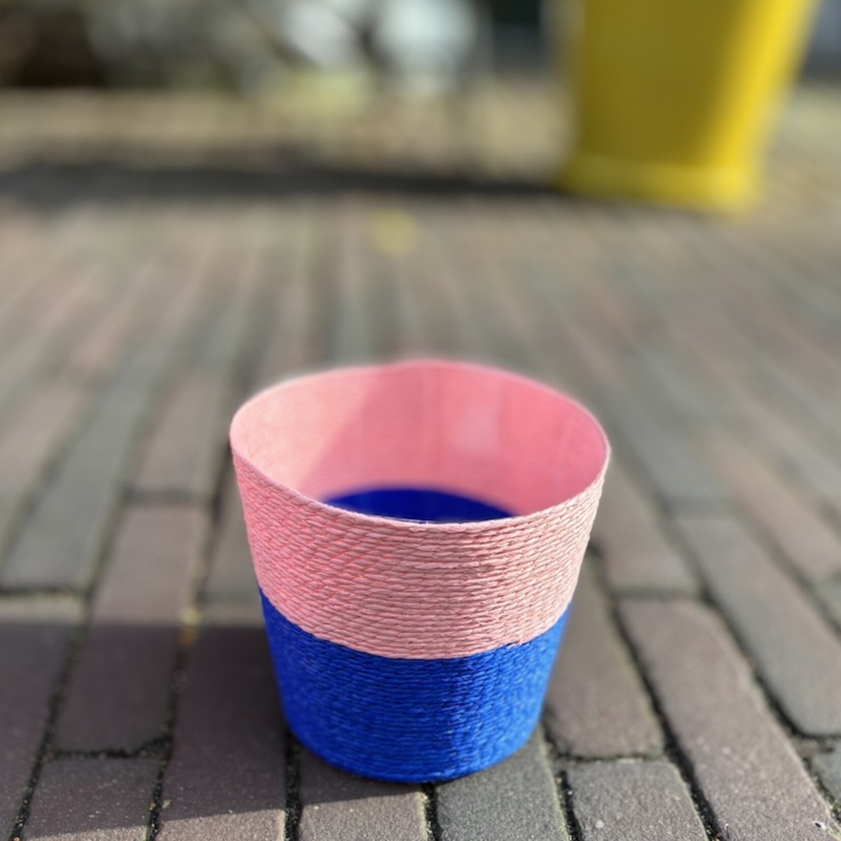 Gekleurde manden - cobalt blauw/roze duo