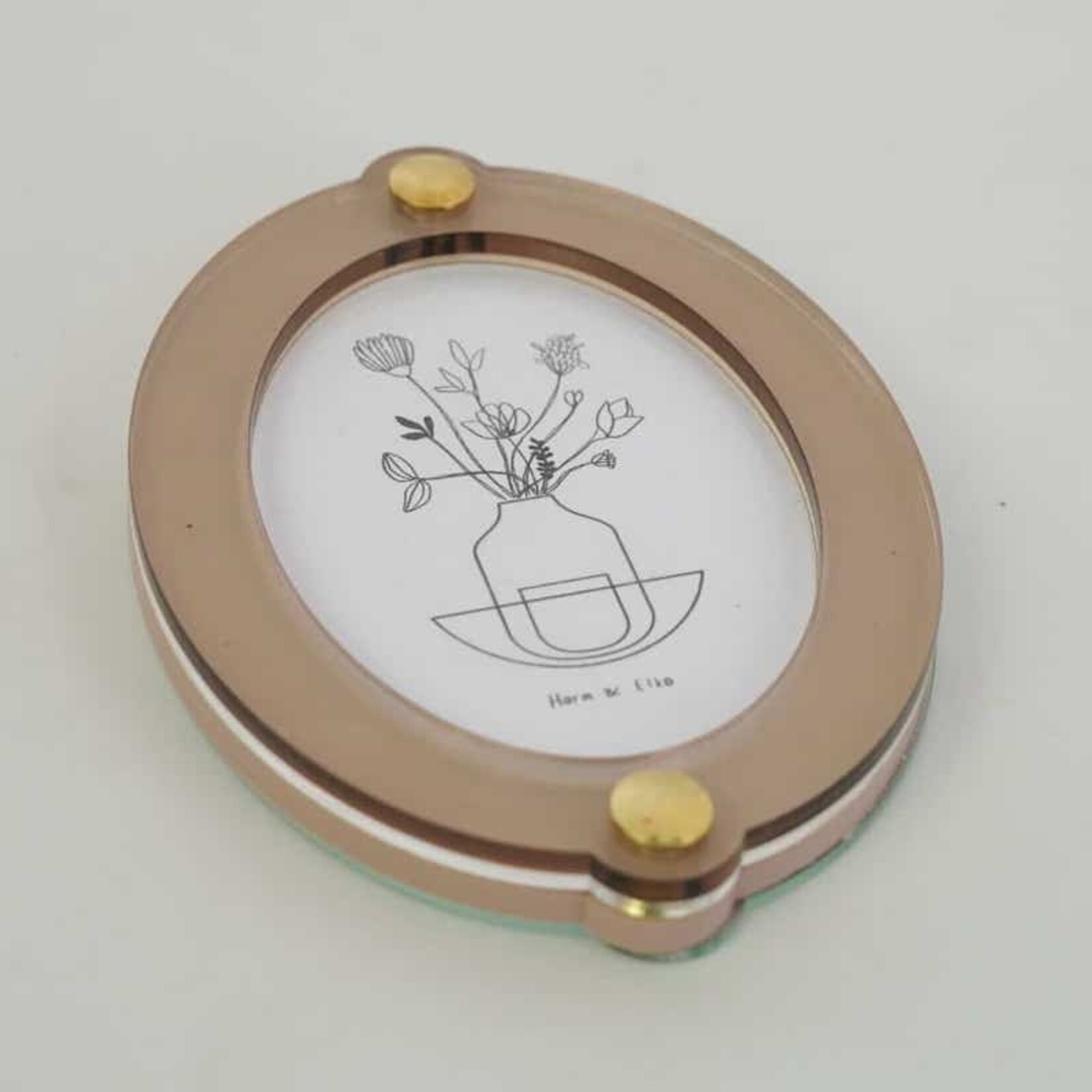 Fotolijst oval - nude - small