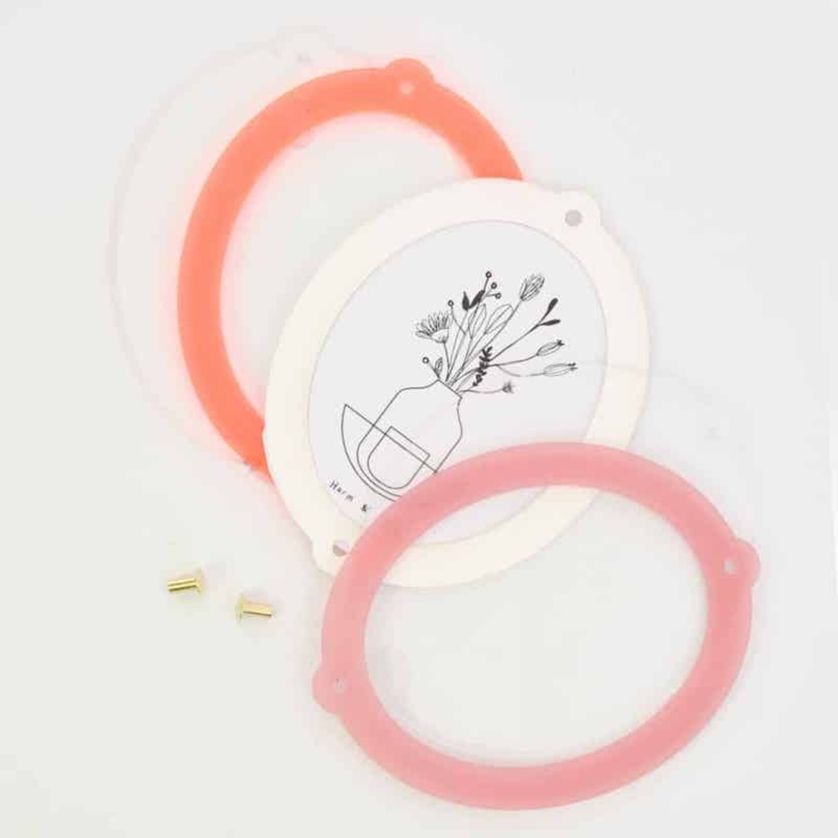 Harm&Elke lijst oval - neon - large