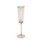 Champagneglas Hart -  goud/roze goud